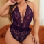 Picture of Plus Size Lace Bodysuit with Ruffle Detailing